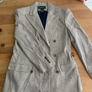 Vintage Ralph Lauren Houndstooth Blazer